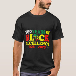 Minimal 100 Years Black Excellence History T-Shirt