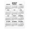Minimal 2027 Calendar - Full Year View Black White