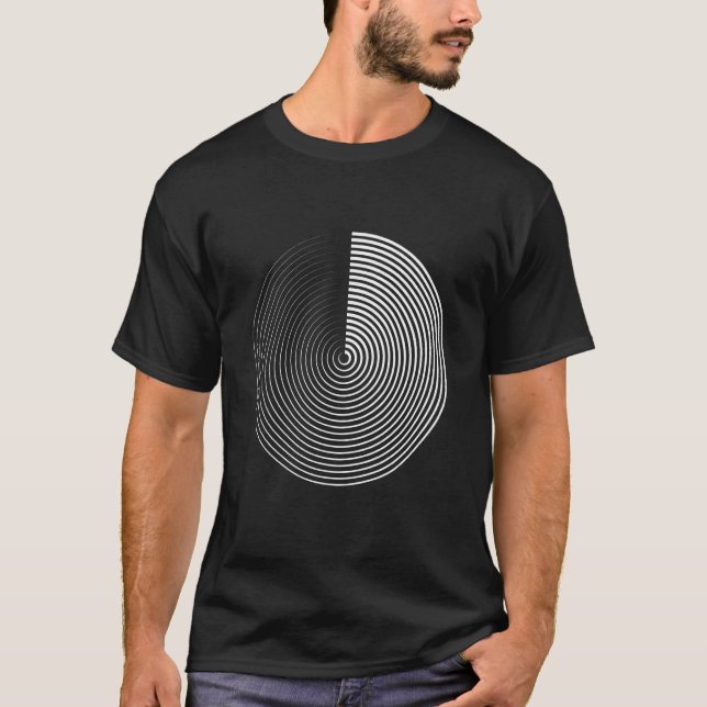 Minimal 20s Geometric Simple Primitive Circle Shap T-Shirt (Front)