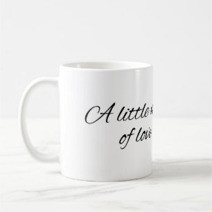 Minimal A Little Note of Love Mug