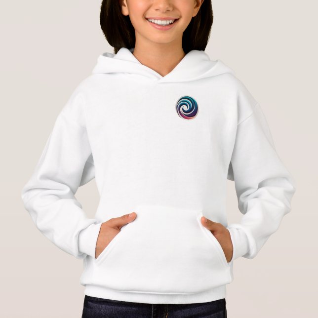 Minimal Abstract Color Spiral Circle Design (Front)