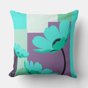 Minimal Abstract Floral Colour Therapy Pillow