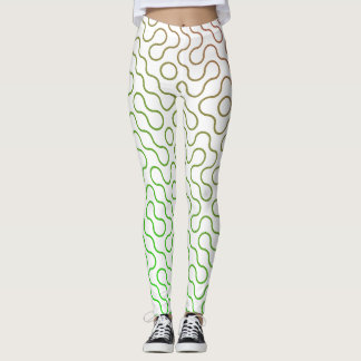 Minimal Abstract Line Pattern Leggings Modern