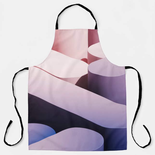 Minimal abstract mockup background. Blue and pink  Apron (Front)