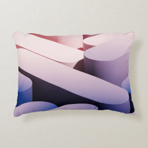 Minimal abstract mockup background. Blue and pink Decorative Cushion