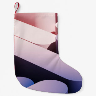 Minimal abstract mockup background. Blue and pink  Small Christmas Stocking