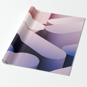 Minimal abstract mockup background. Blue and pink  Wrapping Paper