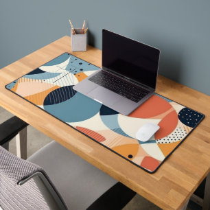 Minimal Abstract Seamless Pattern - Geometric (10) Desk Mat