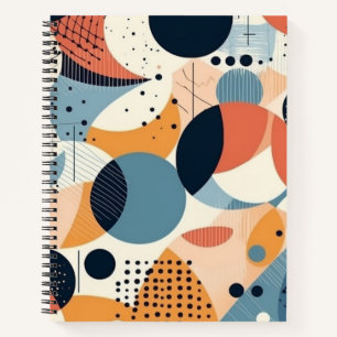 Minimal Abstract Seamless Pattern - Geometric (10) Notebook
