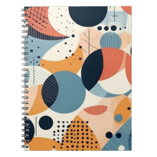 Minimal Abstract Seamless Pattern - Geometric (10) Notebook