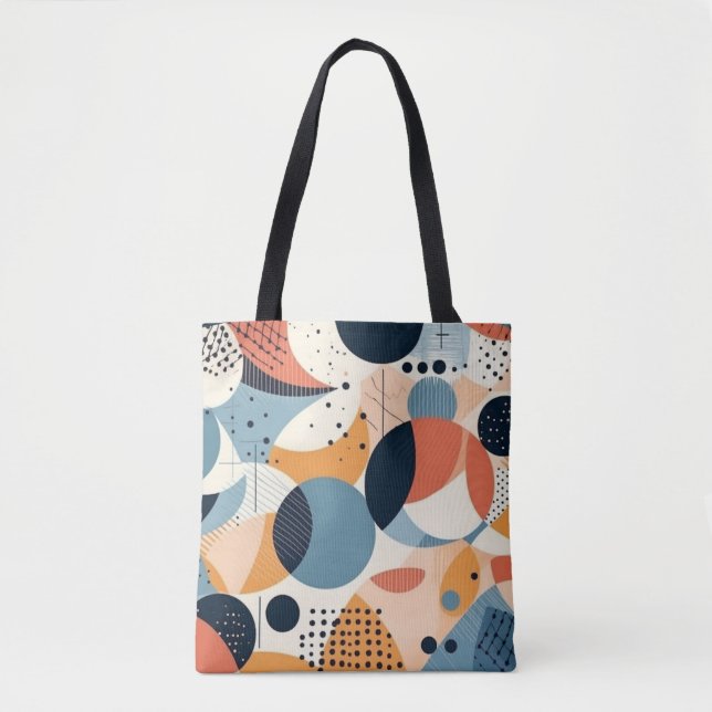 Minimal Abstract Seamless Pattern - Geometric (10) Tote Bag (Front)
