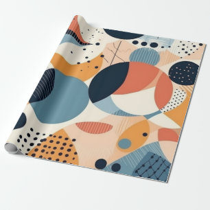 Minimal Abstract Seamless Pattern - Geometric (10) Wrapping Paper