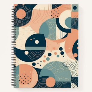 Minimal Abstract Seamless Pattern - Geometric (11) Notebook