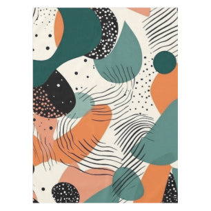 Minimal Abstract Seamless Pattern - Geometric (12) Tablecloth