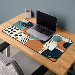 Minimal Abstract Seamless Pattern - Geometric (14) Desk Mat