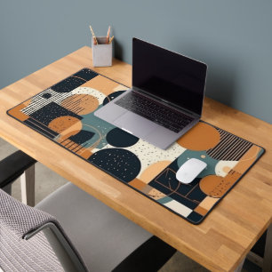 Minimal Abstract Seamless Pattern - Geometric (15) Desk Mat