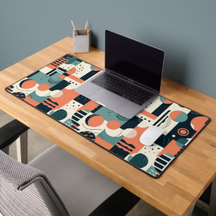Minimal Abstract Seamless Pattern - Geometric (1) Desk Mat