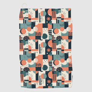 Minimal Abstract Seamless Pattern - Geometric (1) Golf Towel