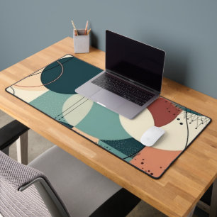 Minimal Abstract Seamless Pattern - Geometric (2) Desk Mat