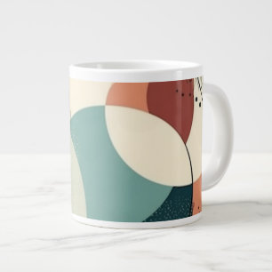 Minimal Abstract Seamless Pattern - Geometric (2) Large Coffee Mug