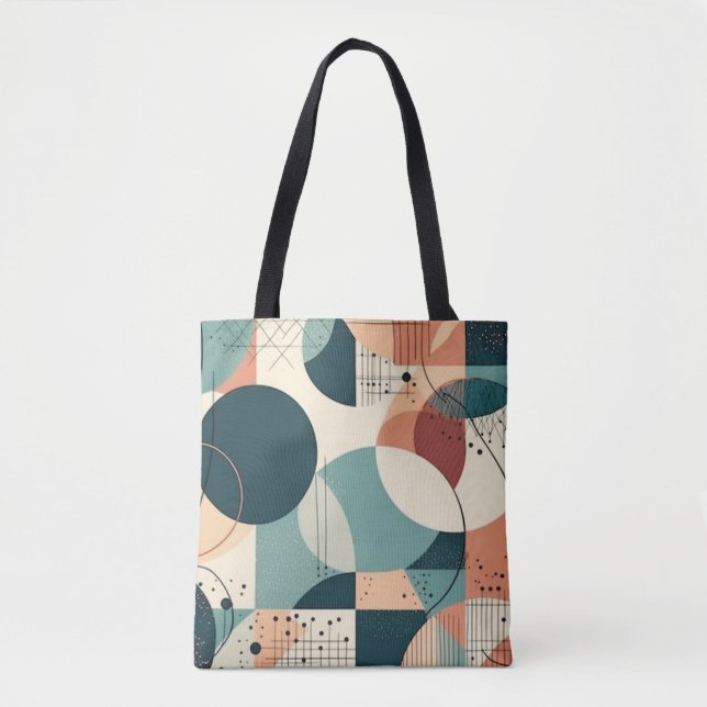 Minimal Abstract Seamless Pattern - Geometric (2) Tote Bag (Front)