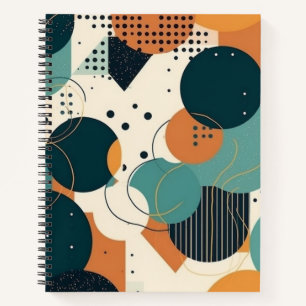 Minimal Abstract Seamless Pattern - Geometric (3) Notebook
