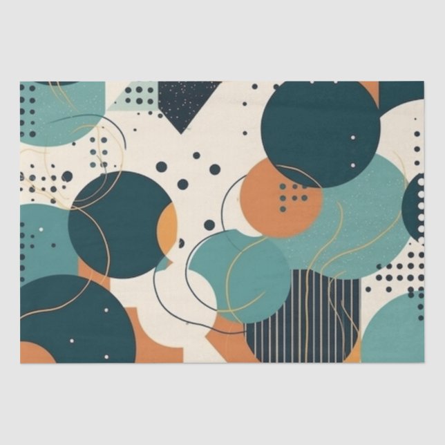Minimal Abstract Seamless Pattern - Geometric (3) Tissue Paper (Front)