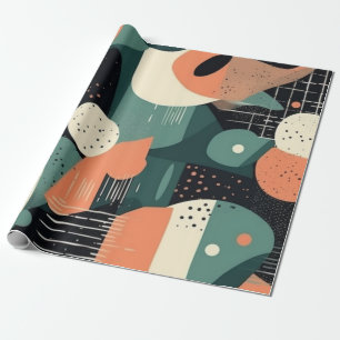 Minimal Abstract Seamless Pattern - Geometric (4) Wrapping Paper