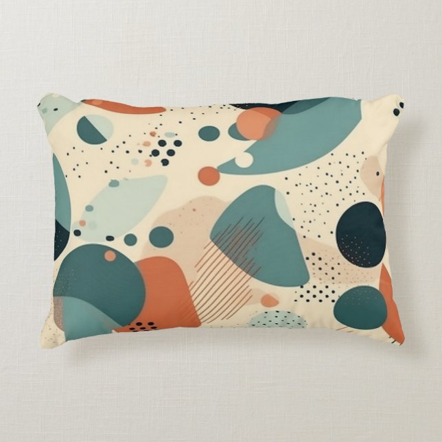 Minimal Abstract Seamless Pattern - Geometric (5) Decorative Cushion (Front)