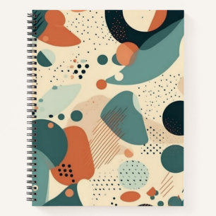 Minimal Abstract Seamless Pattern - Geometric (5) Notebook