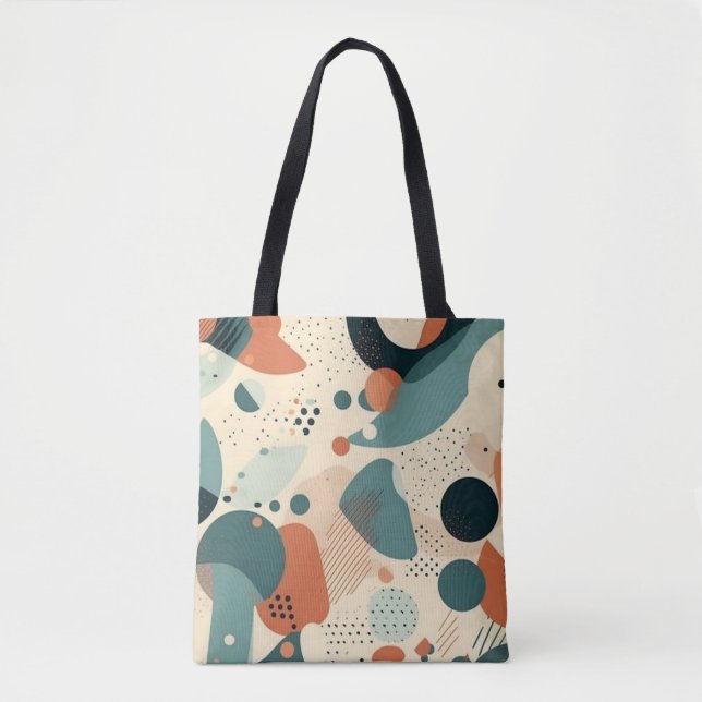 Minimal Abstract Seamless Pattern - Geometric (5) Tote Bag (Front)