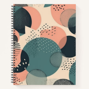 Minimal Abstract Seamless Pattern - Geometric (6) Notebook