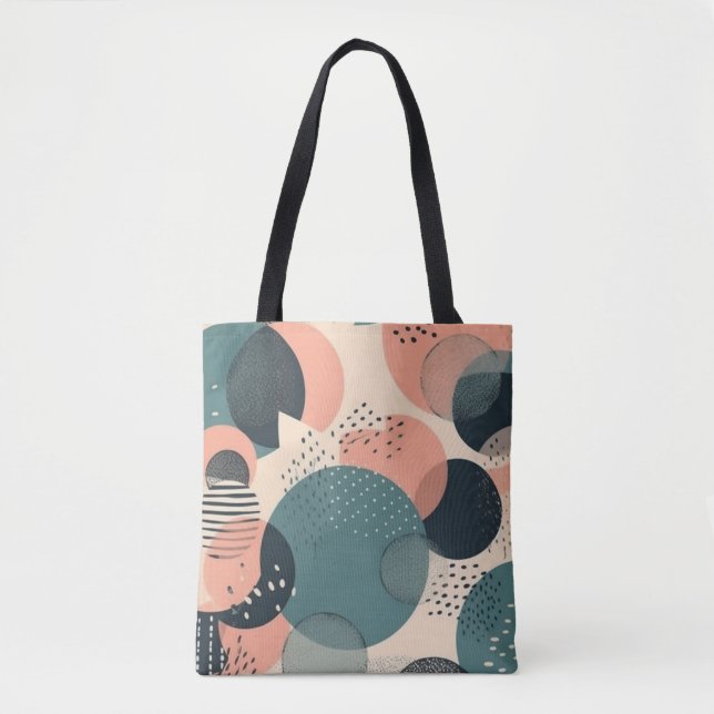 Minimal Abstract Seamless Pattern - Geometric (6) Tote Bag (Front)