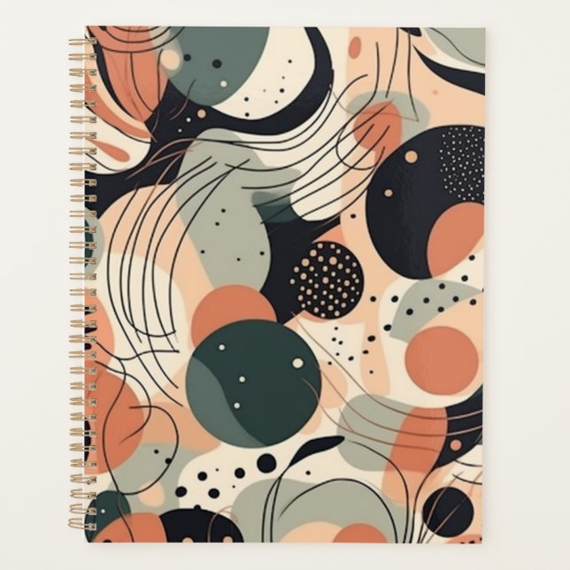 Minimal Abstract Seamless Pattern - Geometric (7) Planner (Front)
