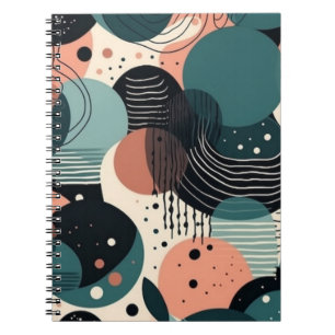 Minimal Abstract Seamless Pattern - Geometric (8) Notebook