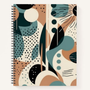 Minimal Abstract Seamless Pattern - Geometric (9) Notebook