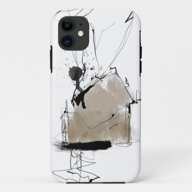Minimal abstract white grey Case-Mate iPhone case (Back)