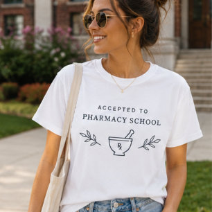 Minimal Accepted to Pharmacy School, Future PharmD T-Shirt