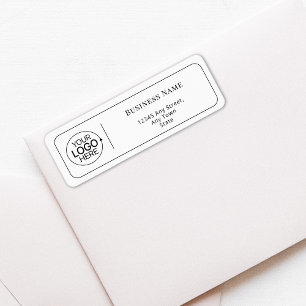 Minimal Add Your Logo Clean Modern Return Address Label