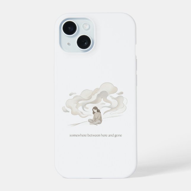 Minimal aesthetic phone case I Dreamy I Neutral (Back)