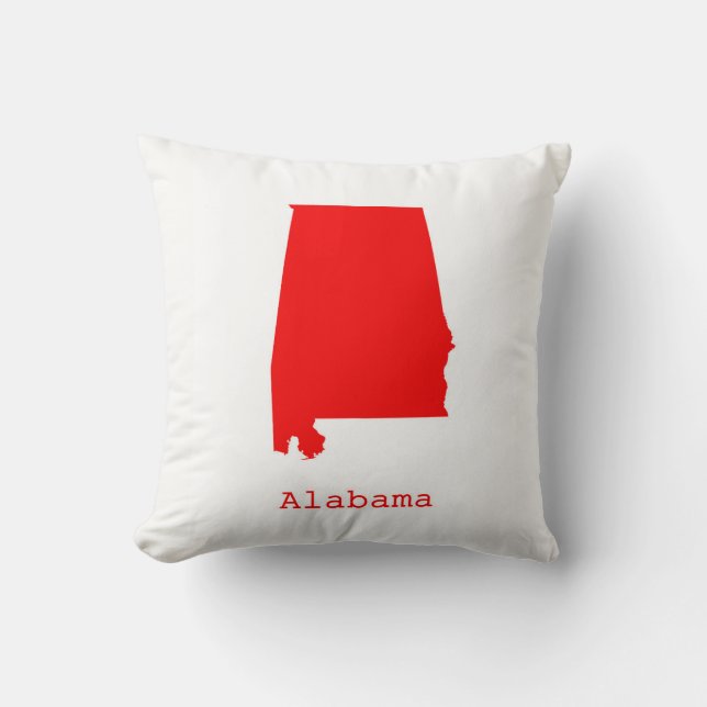 Minimal Alabama United States Cushion (Front)