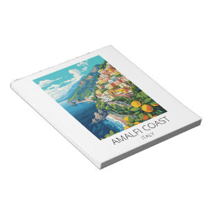 Minimal Amalfi Coast Italy Vintage Travel Notepad