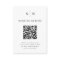 Minimal and Chic | Black and White QR Code Wedding