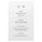 Minimal and Chic | Black and White Wedding Menu