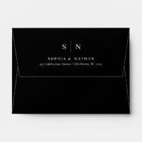 Minimal and Chic | Black Monogram BUDGET Wedding