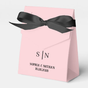 Minimal and Chic   Black Wedding Thank You Card Favour Box