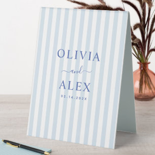 Minimal and Chic Blue French Personalised Wedding