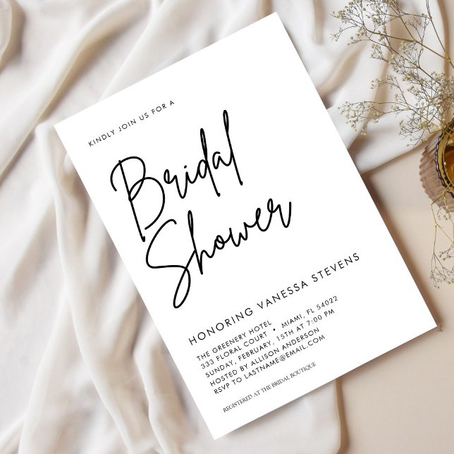 Minimal and Chic  Bridal Shower  Invitation (Creator Uploaded)