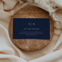 Minimal and Chic | Dark Navy Blue Wedding Details