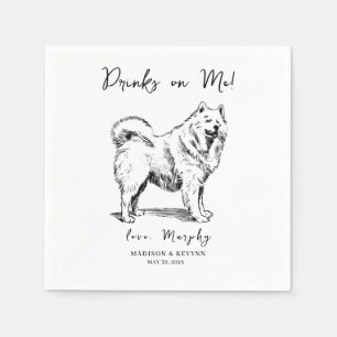  Minimal and Chic   Dog Wedding Napkins